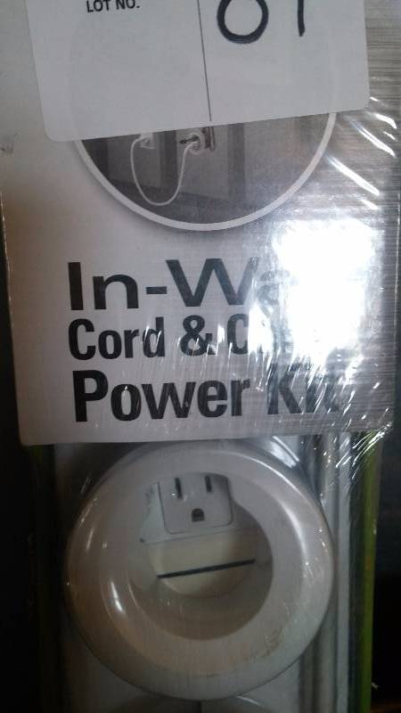 lot 89 image: In Wall Flat Screen TV Power Kit