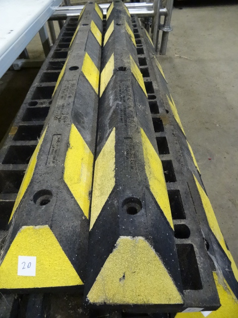 lot 21 image: Rubber Parking Lot Bumper Qty 2
