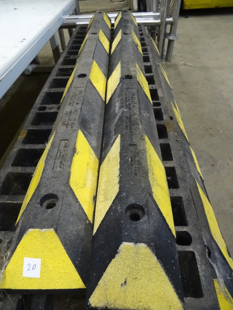 lot 22 image: Rubber Parking Lot Bumper Qty 2