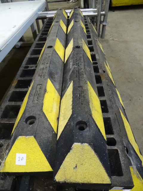 lot 23 image: Rubber Parking Lot Bumper Qty 2