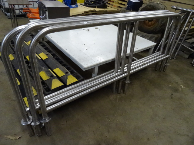 lot 29 image: Stainless Railing Mounts in Concrete