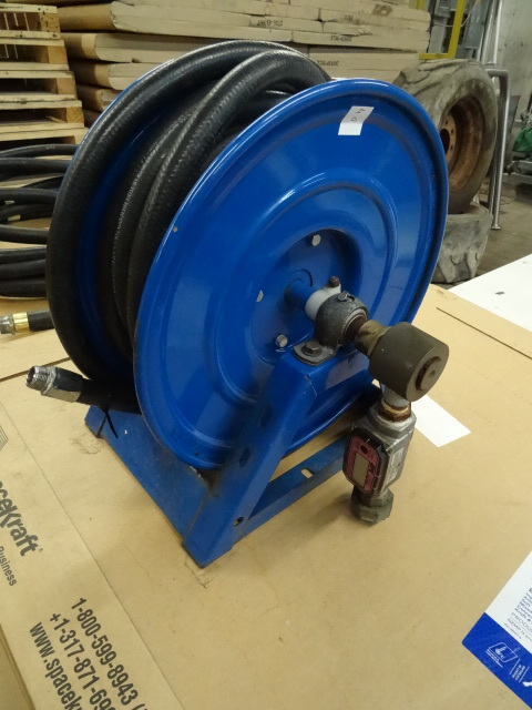 lot 40 image: Fuel Hose Reel with Electronic Meter