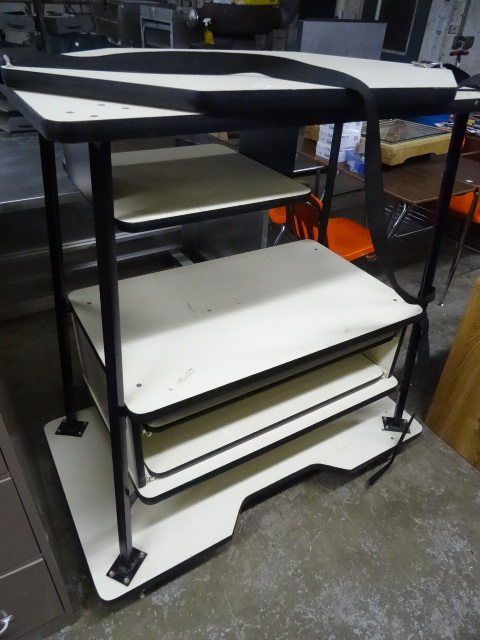 lot 54 image: AV Cart with Top Swivel Monitor Base