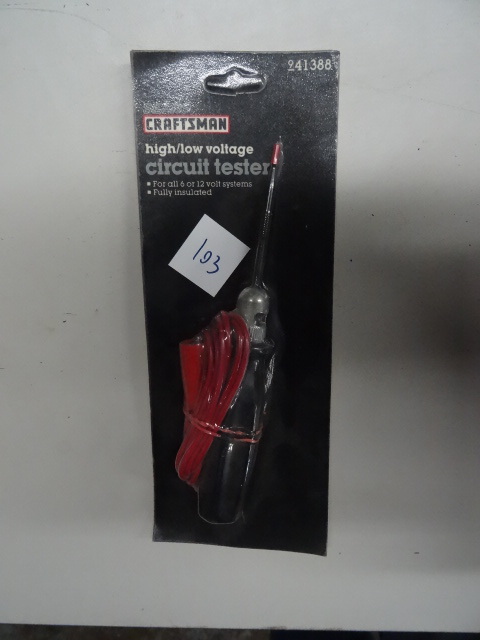 lot 103 image: Craftsman 6 and 12 Volt Test Light