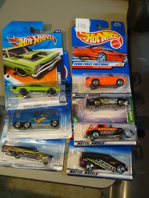 lot 135 image: 6 New Hot Wheels,