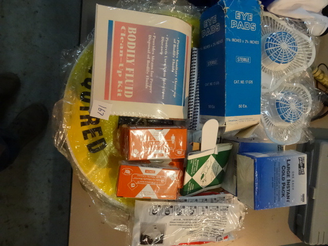 lot 167 image: Urinal Cakes and Misc First Aid Supplies