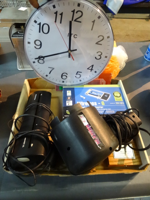 lot 174 image: Spot Light, Wall Clock, Visioneer