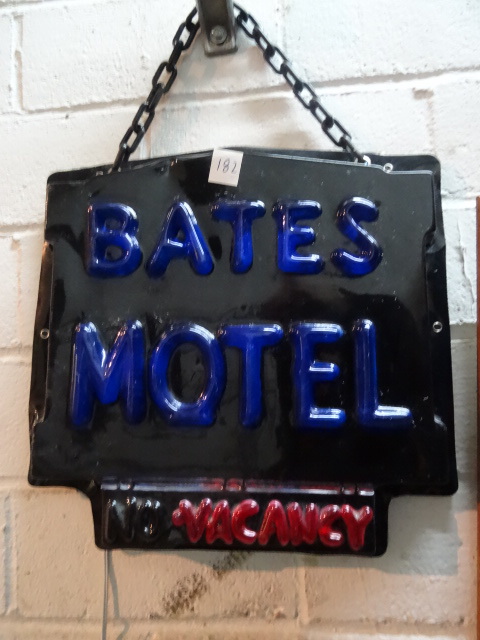 lot 182 image: Bates Hotel Wall Hanging Lighted