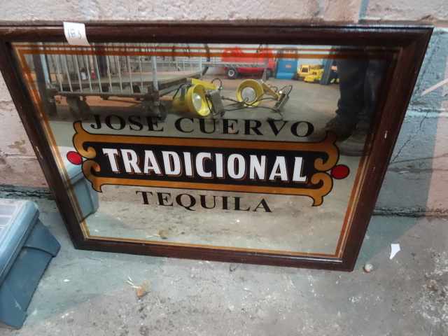 lot 183 image: Jose Cuervo Wall Mirror