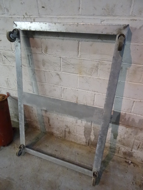 lot 191 image: 32 X 48 Metal Framed Cart