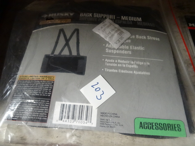 lot 203 image: Husky Medium Back Support