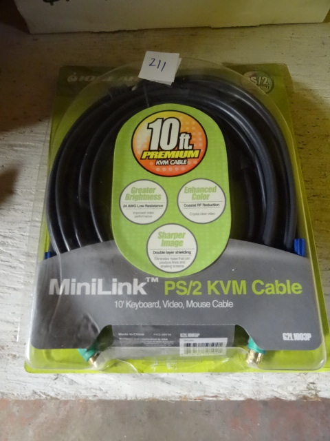 lot 211 image: 10 Premium KVM Cable