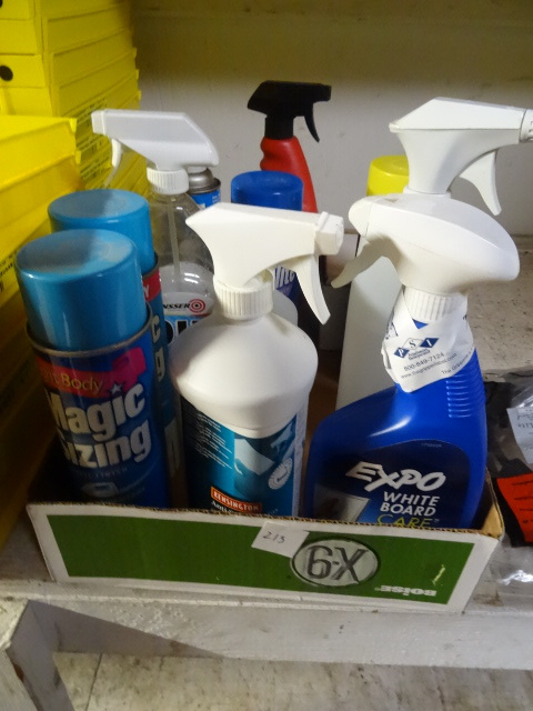 lot 213 image: Misc Cleaning Chemicals