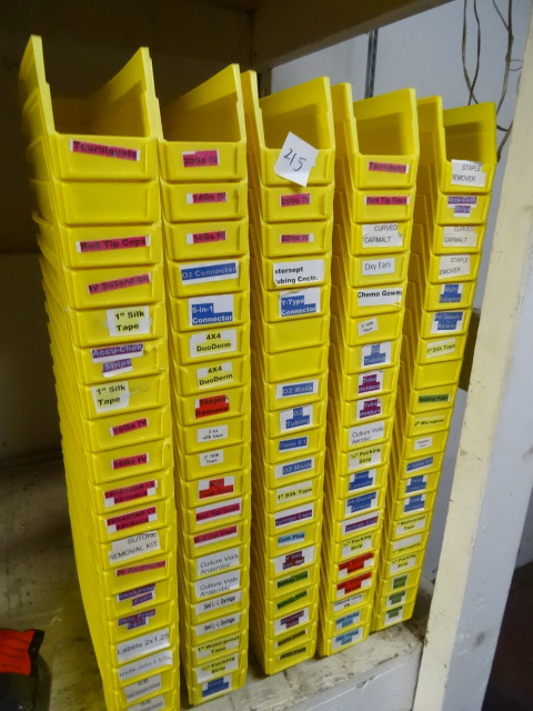 lot 215 image: 11 X 2 12 Hardware Containers Qty 100