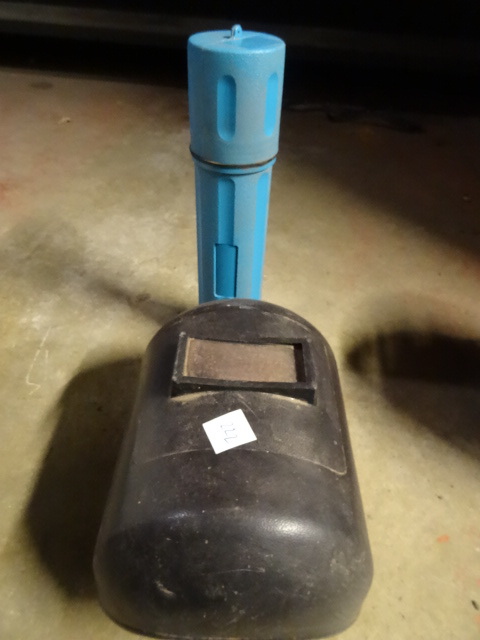 lot 222 image: Welding Helmet with Welding Rods