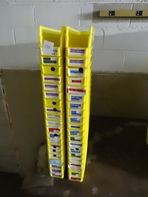 lot 231 image: Hardware bins