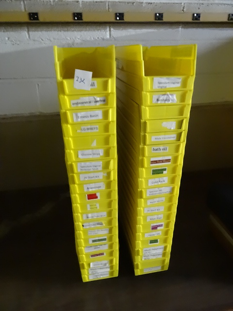 lot 232 image: Hardware bins