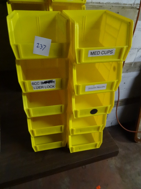 lot 237 image: Hardware bins