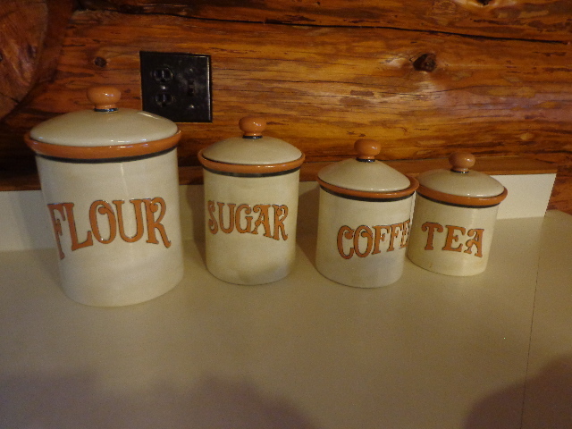 lot 31 image: Flour, Sugar, Coffee & Tea Containers