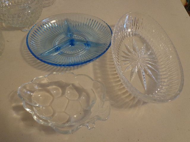 lot 46 image: Candy Dishes, Sugar Bowls & Platters