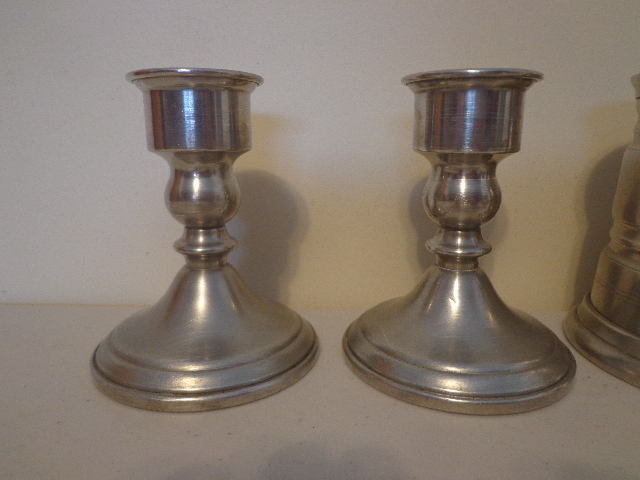 lot 54 image: Pewter Candle Holders, Steins & Keystone Ware