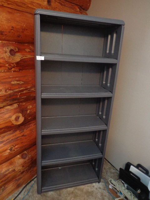 lot 75 image: Gray Plastic Shelf