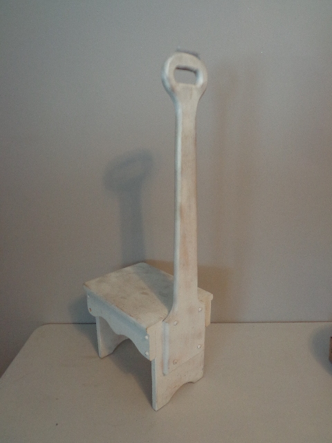 lot 74 image: Wooden Step Stool