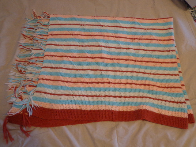 lot 105 image: Hand Knitted Blanket