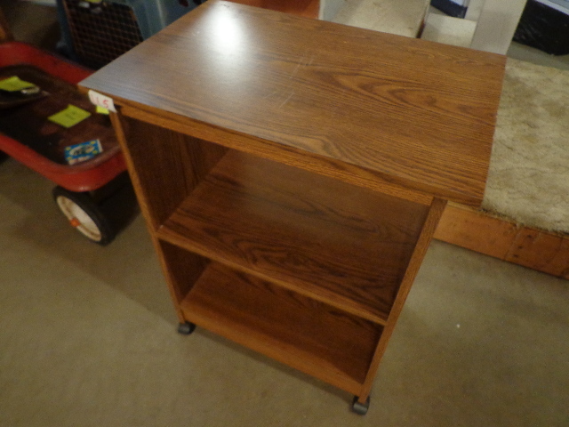 lot 115 image: Small Wood Entertinment Center