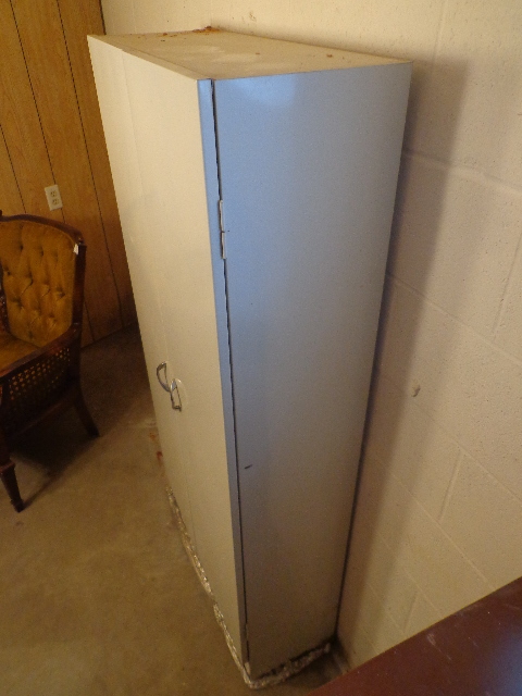 lot 122 image: Metal Shelving With Doors