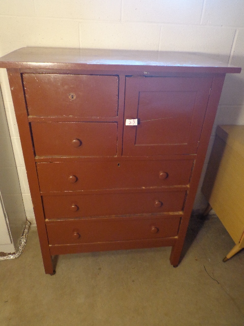 lot 123 image: Wood Dresser