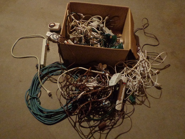 lot 156 image: Power Cords, Extension Cords & More