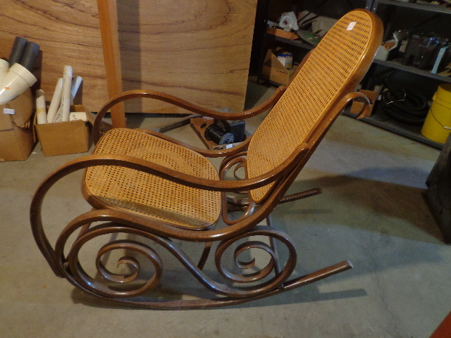 lot 213 image: Wooden Rocker