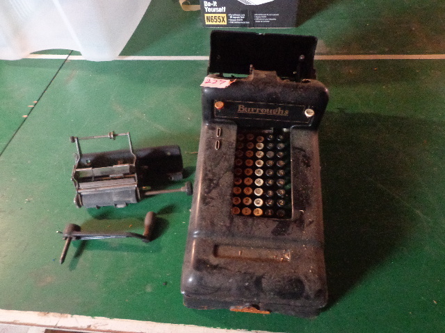 lot 227 image: Old Burroughs Adding Machine
