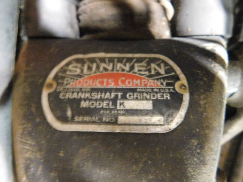 lot 8 image: Vintage Sunnen Model K Crankshaft Grinder