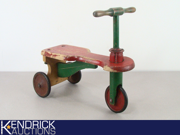 Very Charming Antique Wood Tricyle