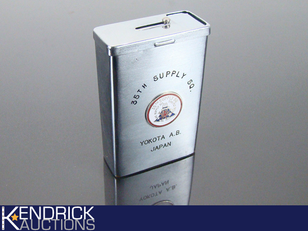Vintage WWIIKorean War Cigarette Pack Metal Holder
