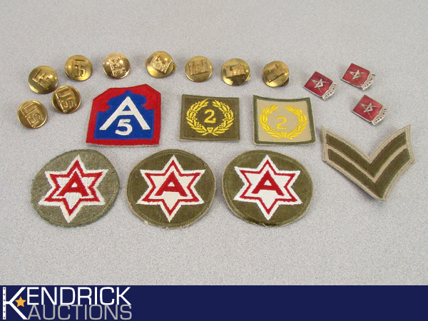 Lot of Vintage Military Pins, and Patches