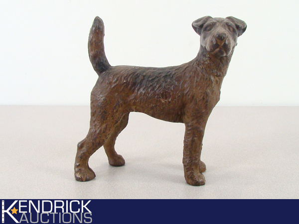 Vintage Hubley Cast Iron Irish Terrier Dog Doorstop
