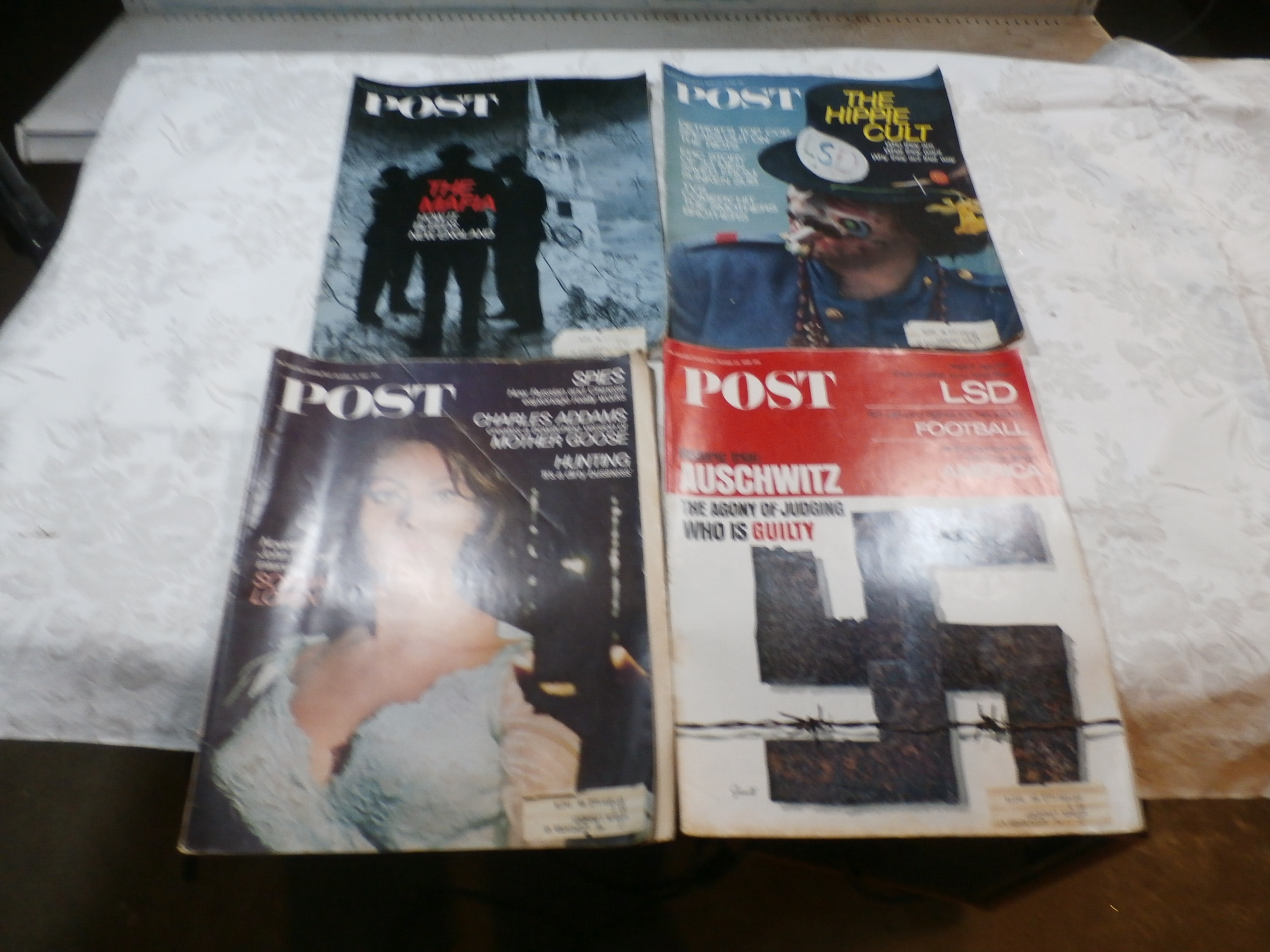 4 vintage POST magazines. 1967