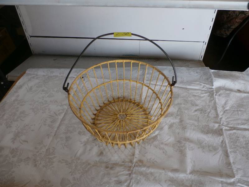 rubber coated basket.