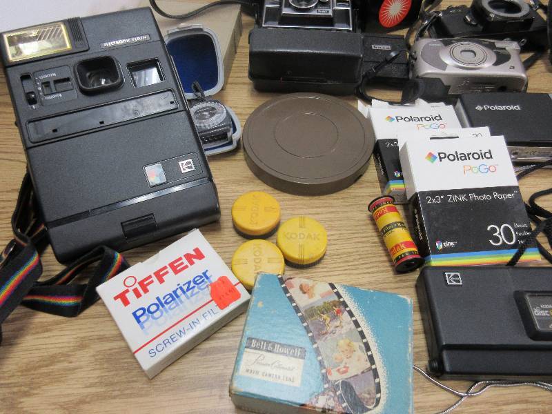 Big Lot of Cameras and Accessories Vintage to Newer