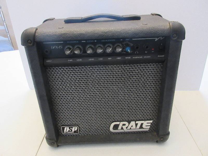 Electric Guitar and 2 Amps Crate & Squier