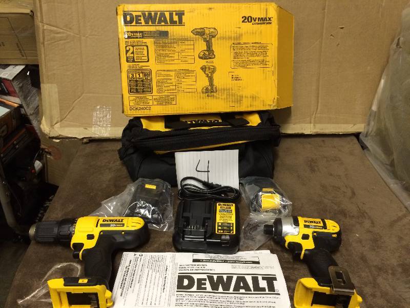 DEWALT 20-Volt Max Lithium-Ion Cordless Combo Kit (2-Tool) 20-Volt Max Lithium-Ion Cordless Combo Kit (2-Tool) NEW
