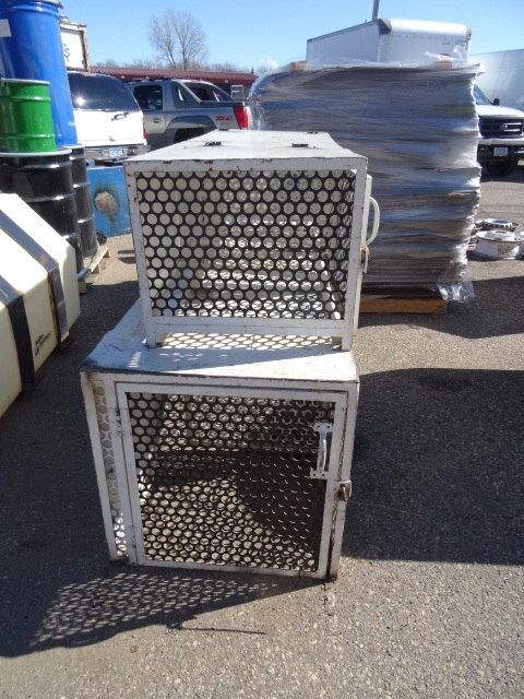 Metal cages. Came out of a animal control van. 81 x 27 x 48
