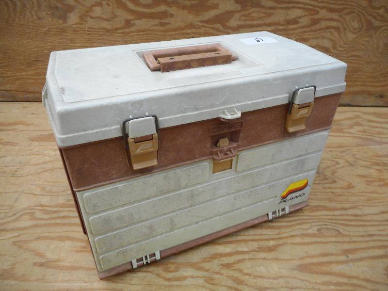 lot 19 image: Plano Tackle Box With Assorted Cont...