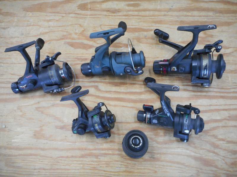 lot 95 image: Lot Of (5) Assorted Reels---See Pic...