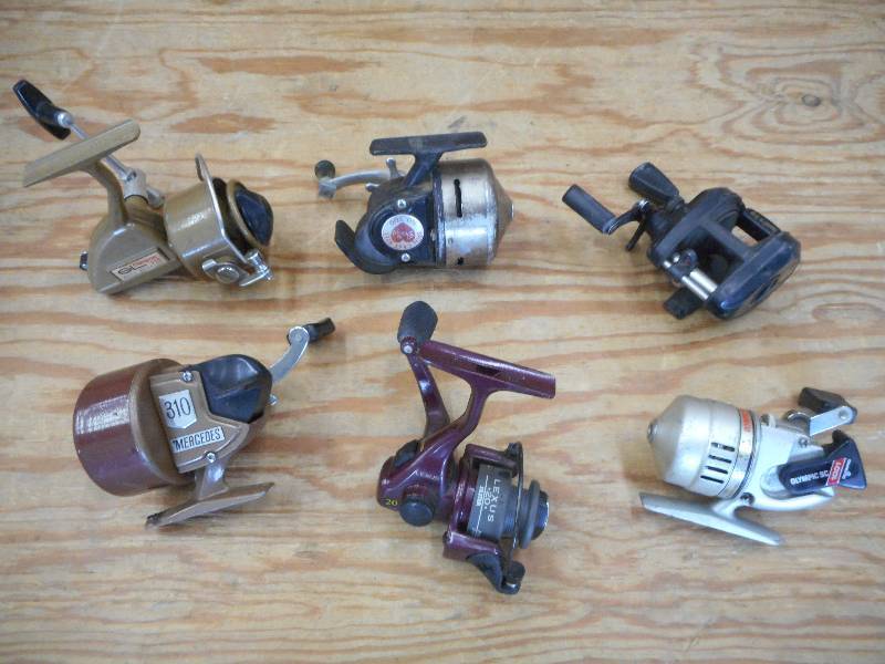 lot 98 image: Lot Of (7) Assorted Reels---See Pic...