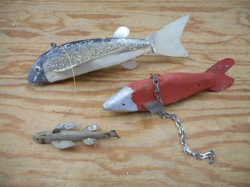 lot 111 image: Lot Of (3) Vintage Spearing Decoys ...