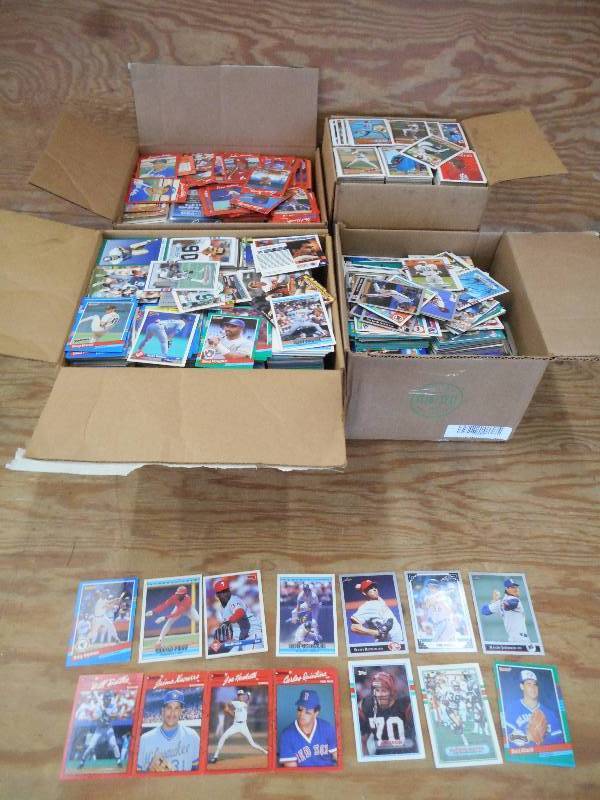 lot 124 image: (4) Boxes Of Approx 10000 Sports Ca...